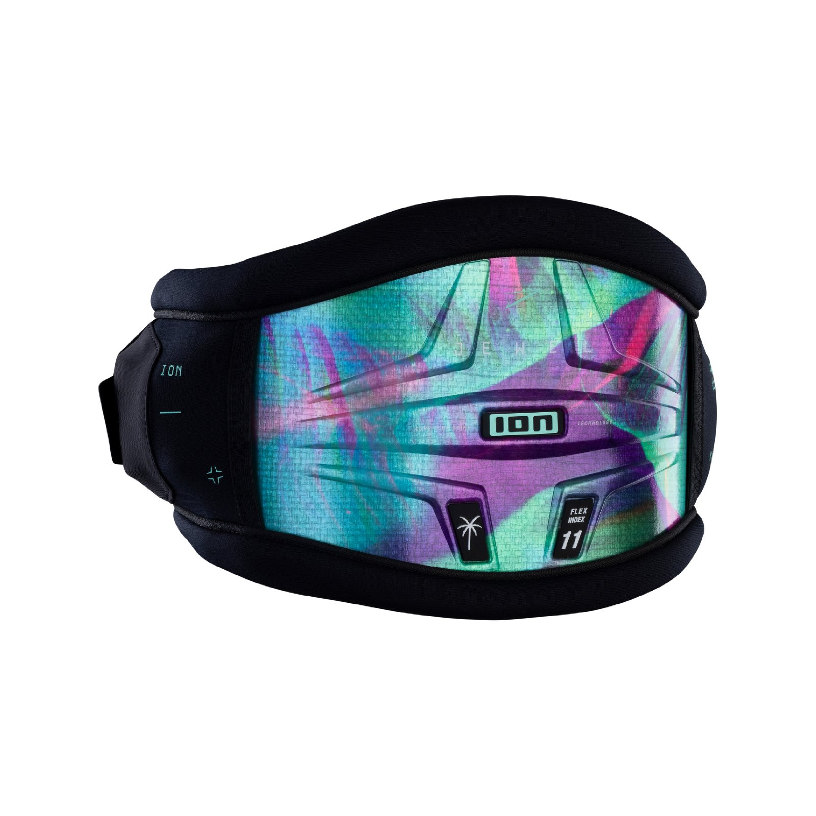 ION �������� ���� ���� Jewel Curv ��� (48253-4759) tropical-palm-glitch 25 (D 34/XS)-