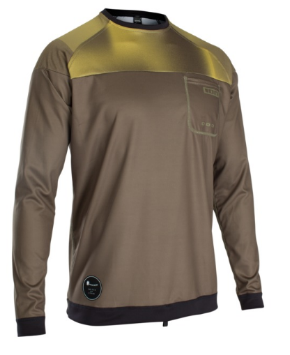 ION Гидро футболка Wetshirt MEN LS длин рук (48202-4260) т.олив 20-ZM000006183