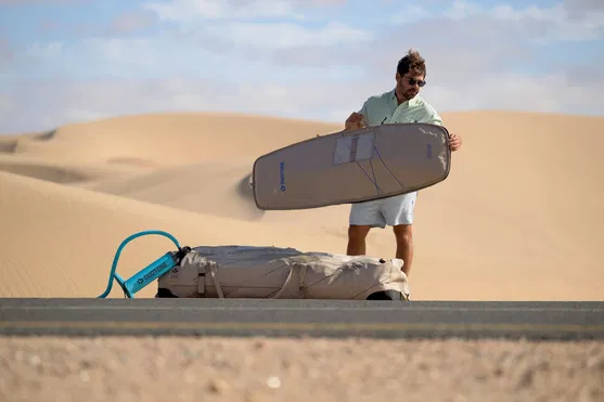 DUOTONE KITE ����� Boardbag Single Foil 4'2" (44260-7018) ivory 26-