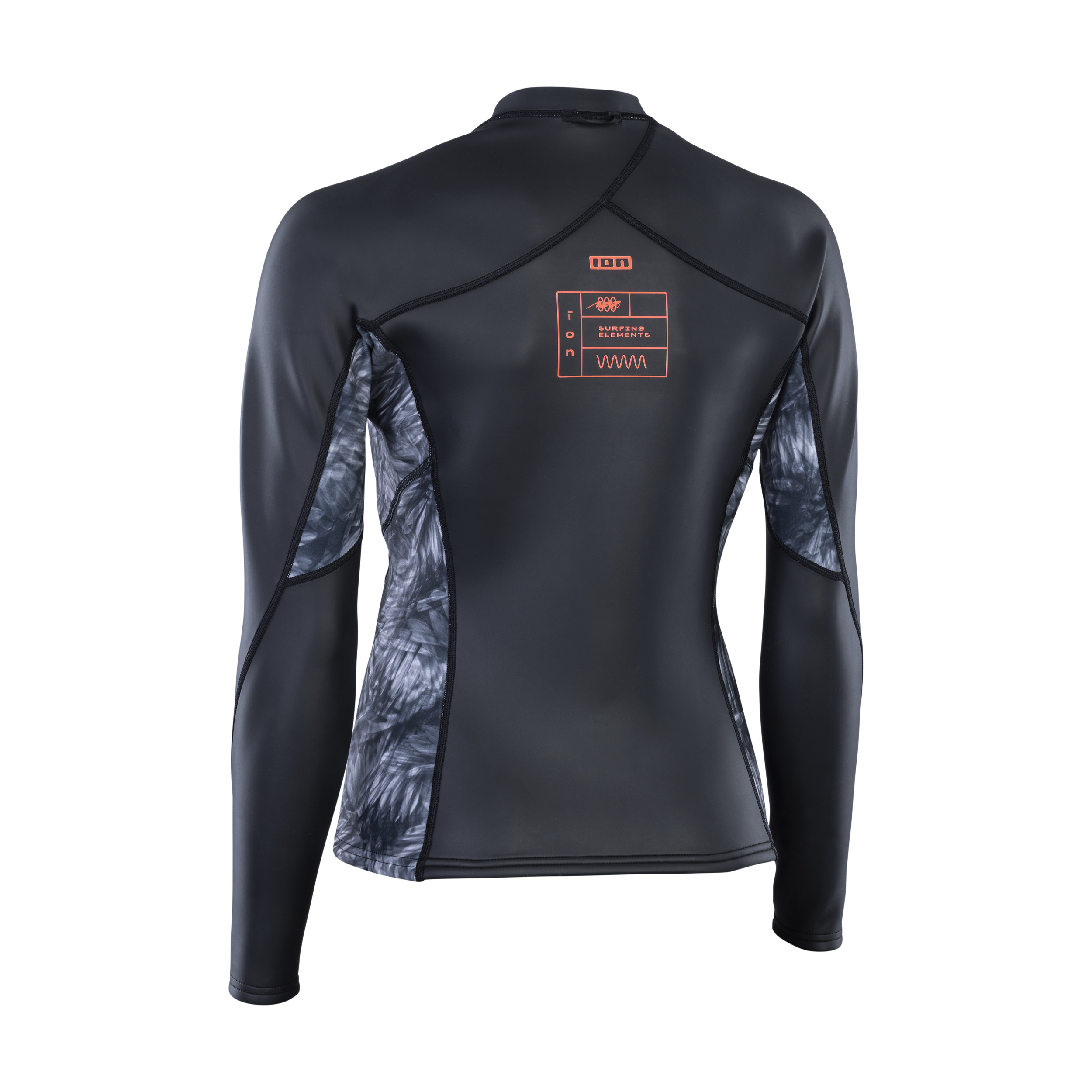 ION   Neo Zip Top 2/1 LS Skin    (48233-4227)  black-flowers 25 (D 34/XS)-