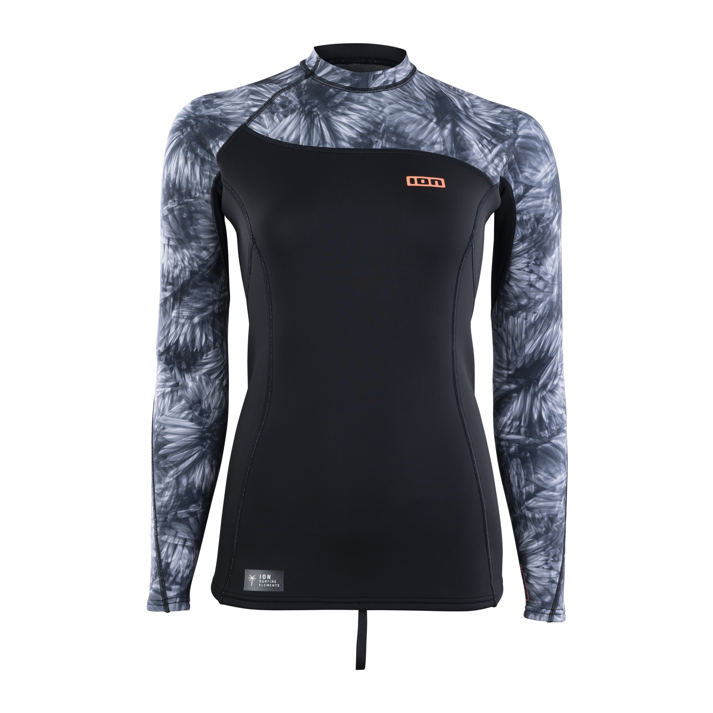 ION   Neo Top Women 2/2 LS    (48233-4220) black-flowers 25 (D 36/S)-