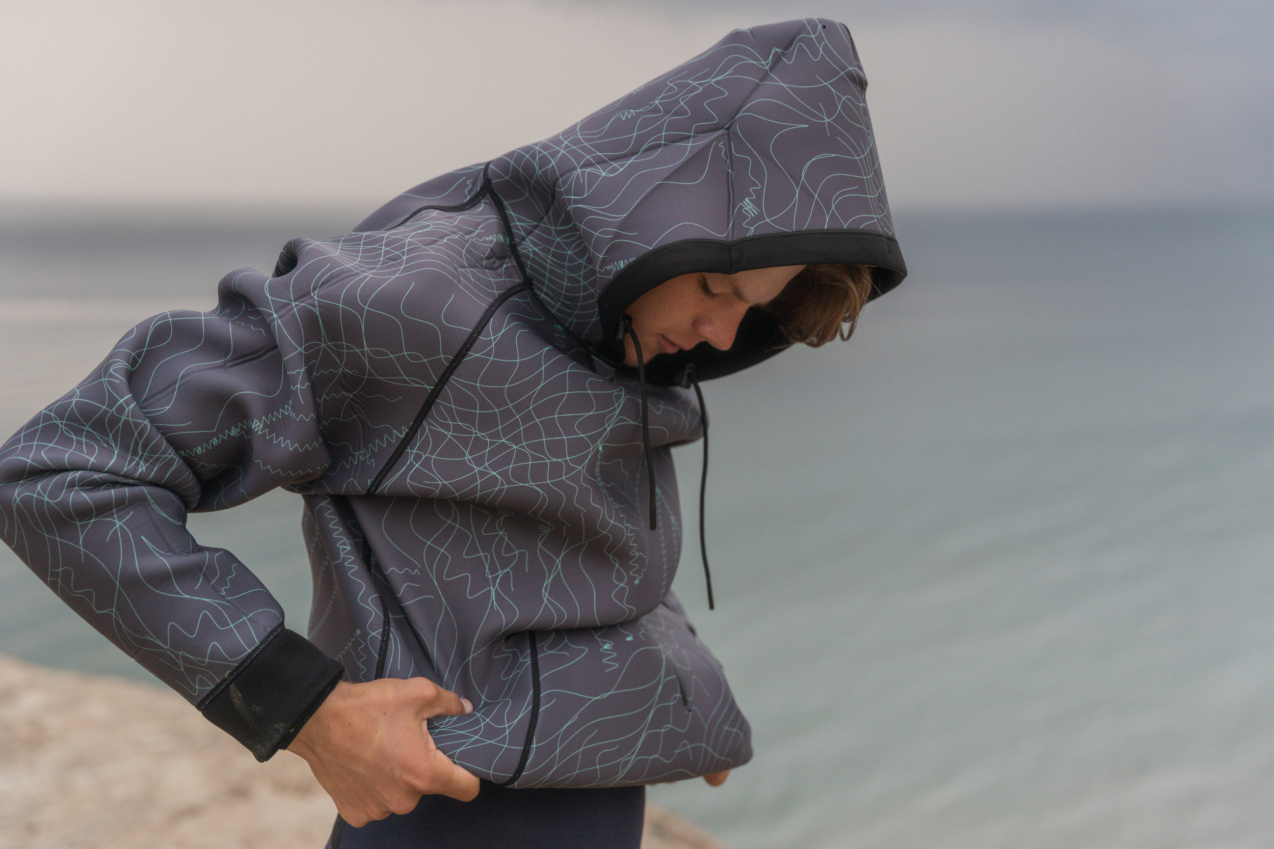 ION ��������� Hoody Reversible Neo men � ������� ��� ���� (48252-4106) distorted-grey 26 (50/M)-